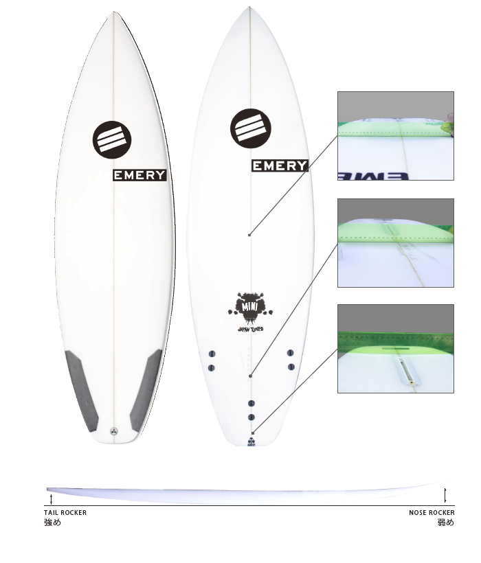 MINI MODEL｜EMERY SURFBOARDS 2016-2017 - EMERYサーフボード／バン