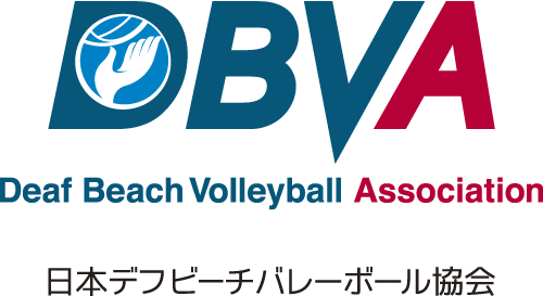 日本デフビーチバレーボール協会 ロゴ